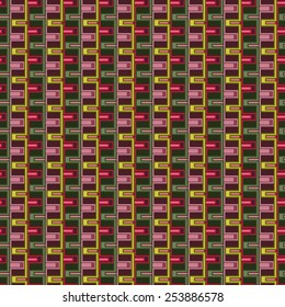 Abstract bright colored geometric broken lines for use in design.