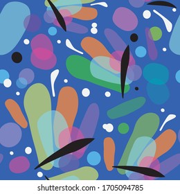 abstract bright colored organic pattern