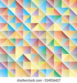abstract bright colored squares background, vector illustration