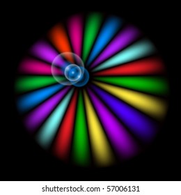 Abstract bright colorful background for design. Black release.