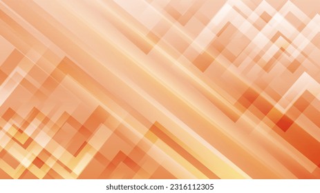 Abstract bright colorful banner. Orange geometry pattern design