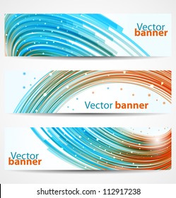 Abstract bright colorful banners or headers. Vector illustration