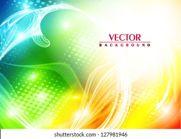 Abstract bright colorful card. Vector