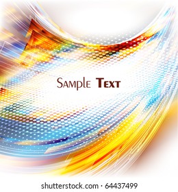 Abstract bright colorful card. Vector