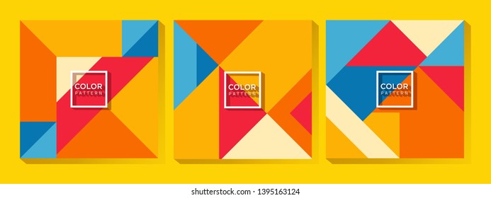 Abstract bright colorful geometric background