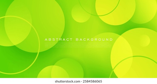 Abstract bright colorful green gradient circle pattern background. Trendy shapes pattern background. Eps10 vector