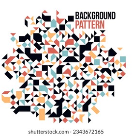 Abstract bright colorful mosaic vector background, artistic design element trendy modern style, texture beautiful digital art.