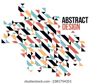 Abstract bright colorful mosaic vector background, artistic design element trendy modern style, texture beautiful digital art.