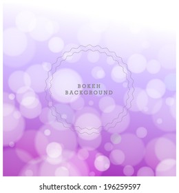 Abstract bright and colorful summer bokeh style background. Vector illustration.