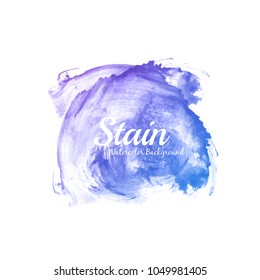 Abstract bright colorful watercolor stain vector design