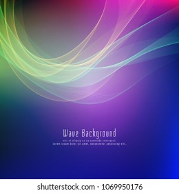 Abstract bright colorful waves background