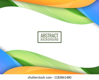Abstract bright colorful wavy background