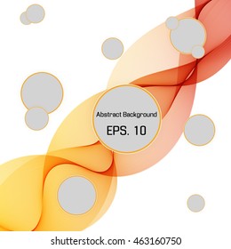 Abstract bright colorful wavy lines. Colorful vector background