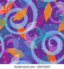 Abstract  bright colors seamless vector  pattern. Can be used for cards, invitations, fabrics, wallpapers, scrap-booking, ornamental template for design and decoration, etc