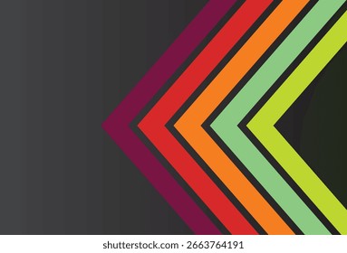 Abstractas líneas curvas brillantes sobre un fondo oscuro contrastante