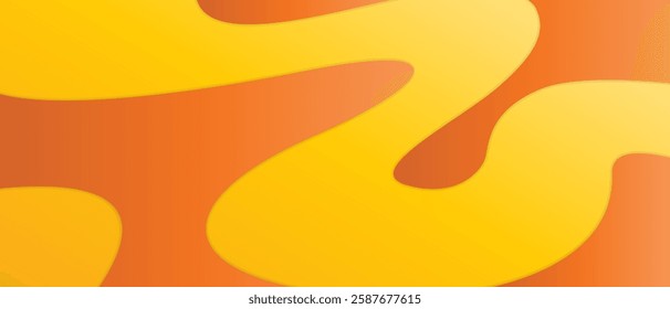 abstract bright energetic yellow wave illustration