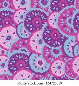 Abstract bright ethnic pattern in lilac and blue tones
