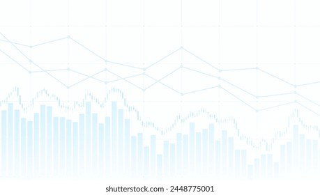 Abstractas Gráfico Financiero Brillante Con Línea De Tendencia Alcista Gráfico Canalestic. VECTOR EPS10