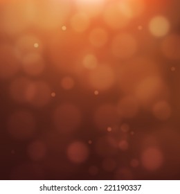 Abstract bright fire bokeh bubbles background