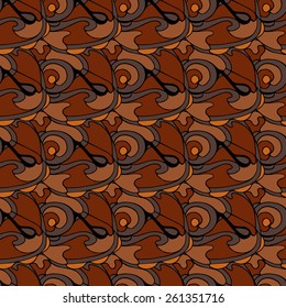 Abstract bright floral seamless pattern in vector