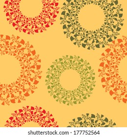 Abstract bright floral vector background.