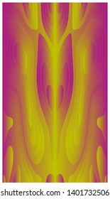 Abstract, bright fluid colors background in vertical format. Image for poster, web, landing page, wallpaper, smartphone cover. Psychedelic gradient colors in surrealistic landscape