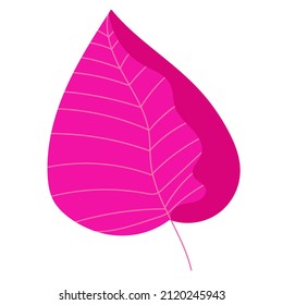 Abstract bright foliage. Flat illustration.