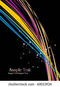 abstract bright fractal, vector illustration