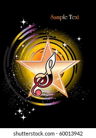 abstract bright fractal, vector illustration