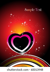 abstract bright fractal, vector illustration