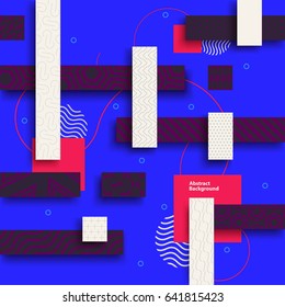 Abstract bright geometric background