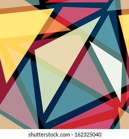 Abstract bright geometric background, vector illustration