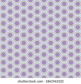 abstract bright geometric seamless pattern of pink honeycomb