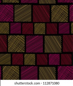 Abstract bright glamour seamless pattern. Ethnic linear seamless texture