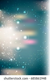 Abstract bright glitter background with little stars