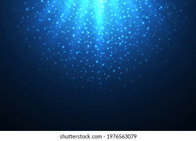 Abstract bright glitter blue background