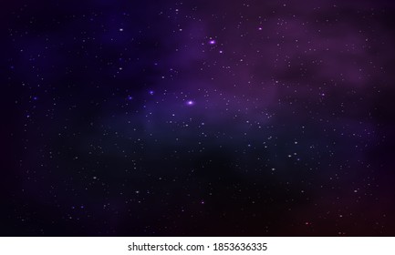 Abstract bright glitter blue dark space background. elegant illustration