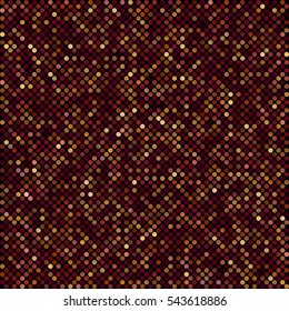 Abstract bright glowing disco dotted mosaic