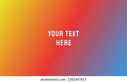 Abstract bright gradient background. Simple illustration graphic design texture colors. red, blue, yellow color