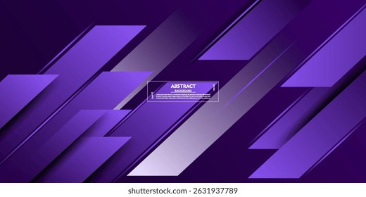 Abstract bright gradient purple background. Overlapping square shape pattern design. Vector Eps10