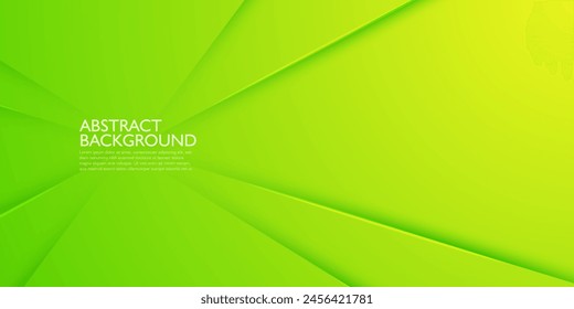 Abstract bright green background with overlap shadow pattern. Colorful green design. Simple and modern concept. Eps10 vector
