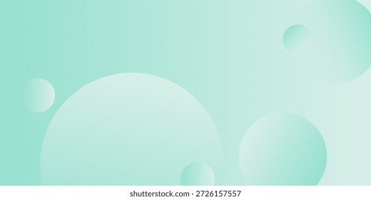 Ilustración de fondo de patrón de círculo geométrico verde brillante Abstractas. Mirada 3D y patrón simple. Diseño fresco y de lujo. Vector eps10