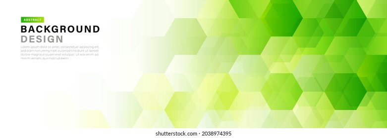 Abstract bright green hexagon geometric shapes vector background. Modern simple geometric shapes texture template design. Medical science futuristic technology concept. Vector illustration