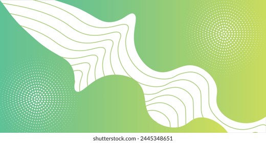 Abstract bright green hexagon geometric shapes vector background. Modern simple geometric shapes texture template design.