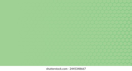 Abstract bright green hexagon geometric shapes vector background. Modern simple geometric shapes texture template design.