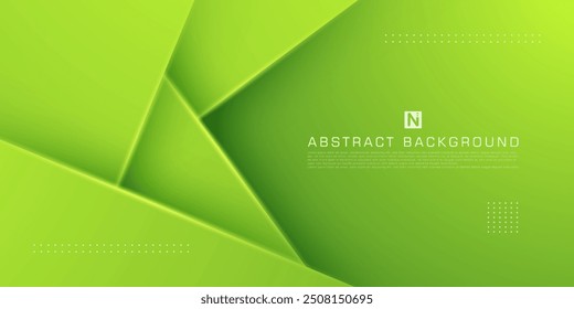 Abstract bright green square overlap background for card graphics design. Green background elements. Eps10 vector