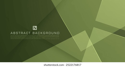 Abstract bright green square overlap background for card graphics design. Green background elements. Eps10 vector