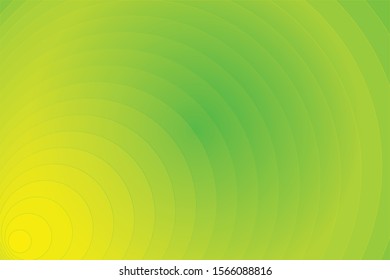 abstract bright green yellow radial gradient background with circle line vector eps 10