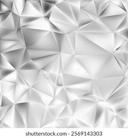 Abstract Bright Grey Low Poly Background Design