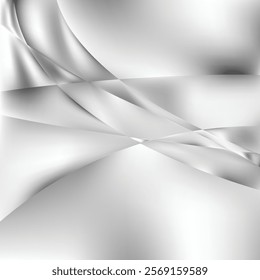Abstract Bright Grey Wave Background Illustrator